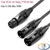 Dây cáp âm thanh DIY XLR cái sang 2 Canon XLR 3Pin đực – Đồng OFC, đầu mạ vàng, dài 0.5M – 50M