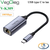 Cáp chuyển đổi USB type C sang mạng LAN RJ45 1000Mbps Veggieg V-K309