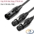 Dây cáp âm thanh DIY XLR đực sang 2 Canon XLR 3Pin cái – Đồng OFC, đầu mạ vàng, dài 0.5M – 50M