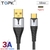 Dây cáp Sạc Nhanh TOPK SK0084 USB-A to Type-C 40W Dài 1M – Dây Bọc Vải, Đầu Mạ Vàng có đèn báo