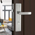 Khóa tay gạt cửa chính 9893 tay nhôm ốp sắt