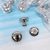 Núm Tay Nắm Tủ Tròn Hợp Kim Màu Inox Bóng TN1006