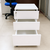 Tủ di động 3 ngăn kéo màu trắng 400x500x600mm TU102
