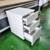 Tủ gỗ 3 ngăn kéo màu trắng 400x450x620mm TU061
