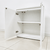 Tủ hồ sơ thấp 2 cánh màu trắng 800x400x850mm TU036